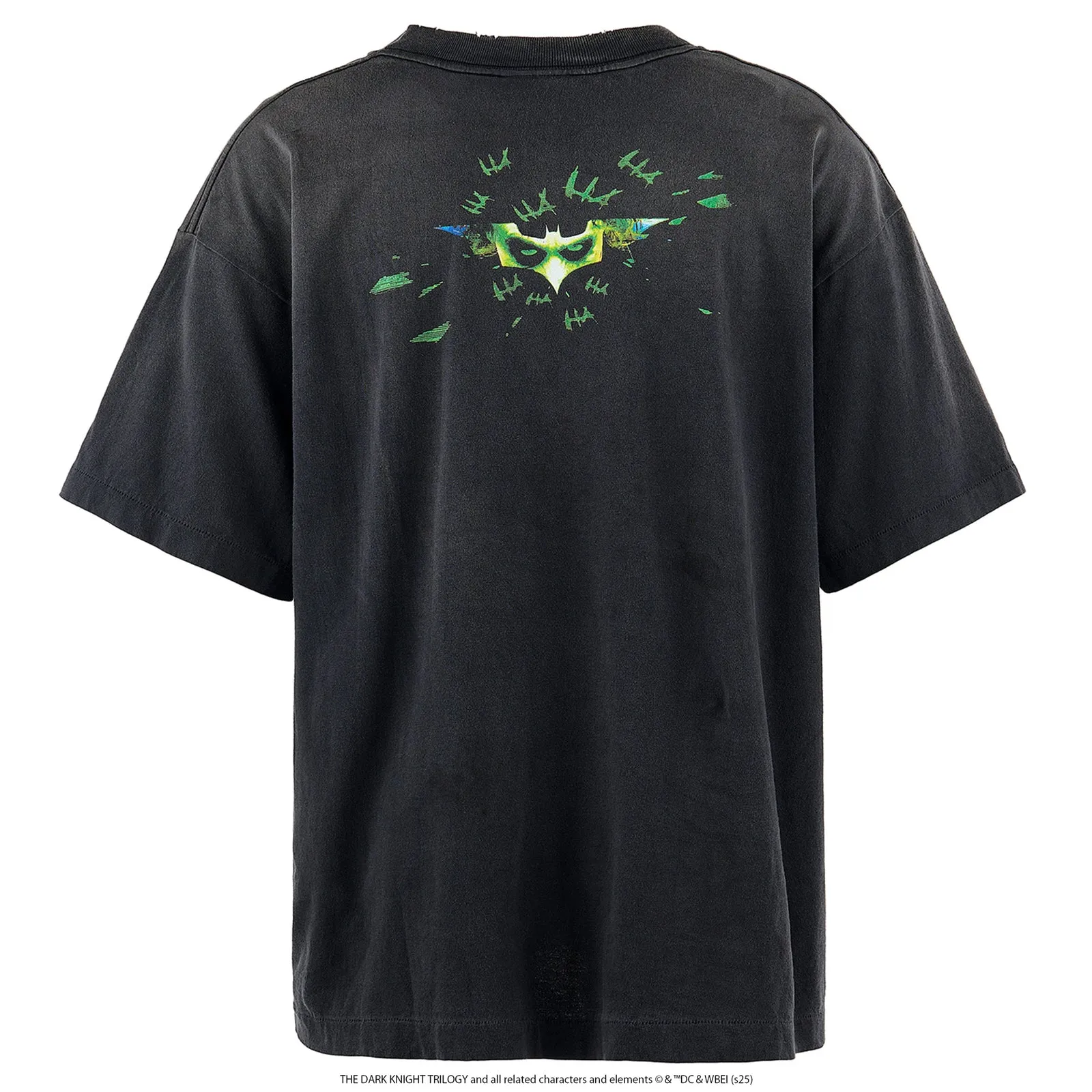 ⚠️This season's most important Batman and Joker IP collaboration SAINT Mxxxxxx x The Dark Knight BTM SS TEE /JOKER/BLACK Dark Knight Batman co-branded Joker character TEE Washed black S-XL Assute ready-to-wear dyeing, faded, re-washed and distressed, authentic proofing, custom-woven correct main mark, washed mark, difference between pictures and production, top-notch printing technology, God restores every pore of the Joker's headshot